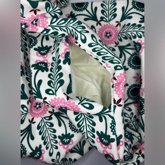 Boden Tatiana Textured V Neck Mini Shift Dress Trellis Tile size 8 - Picture 7 of 10